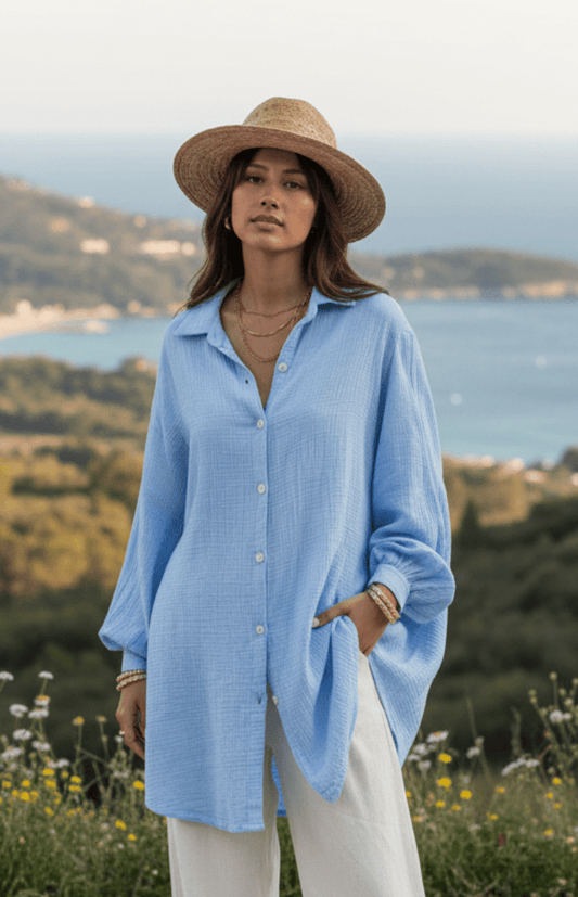 LIORA – Colorful Breezy Blouse