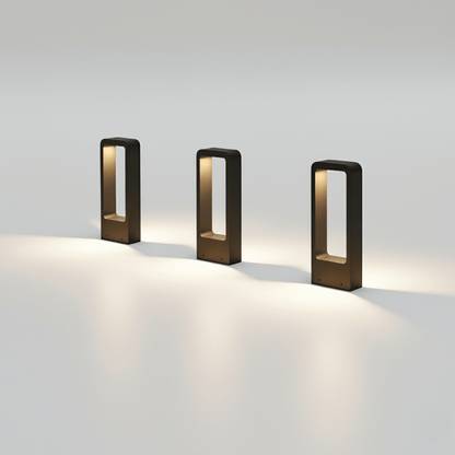 AuraWalk - Slanke staande lamp voor buiten met verlichting voor tuinpaden