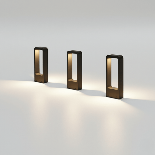 AuraWalk - Slanke staande lamp voor buiten met verlichting voor tuinpaden