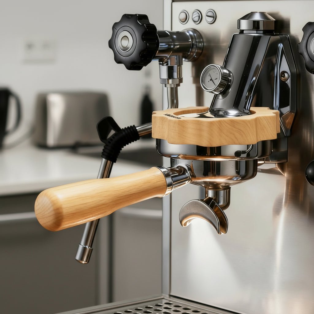 58mm Grouphead Cover for E61 Lelit Espresso Machines - Anti-Scald ABS Ring 1