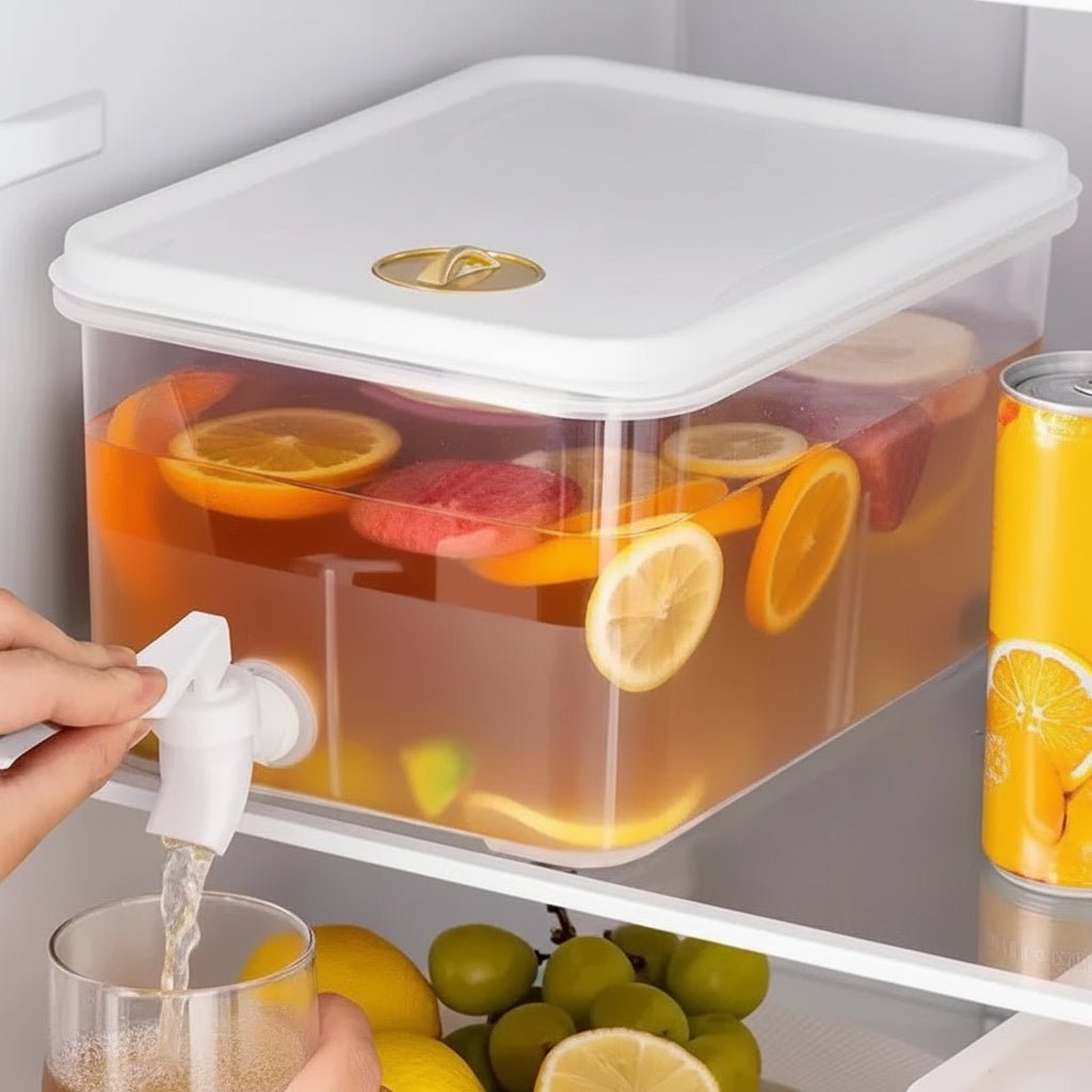 5L Cold Water Dispenser with Faucet - Durable PP Plastic for Easy Hydration 0