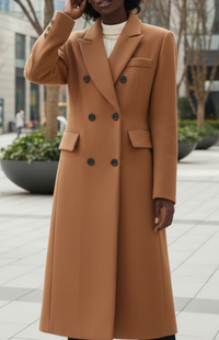 MONTÉRA – Women’s Long Wool Coat for Sophisticated Winter Styling