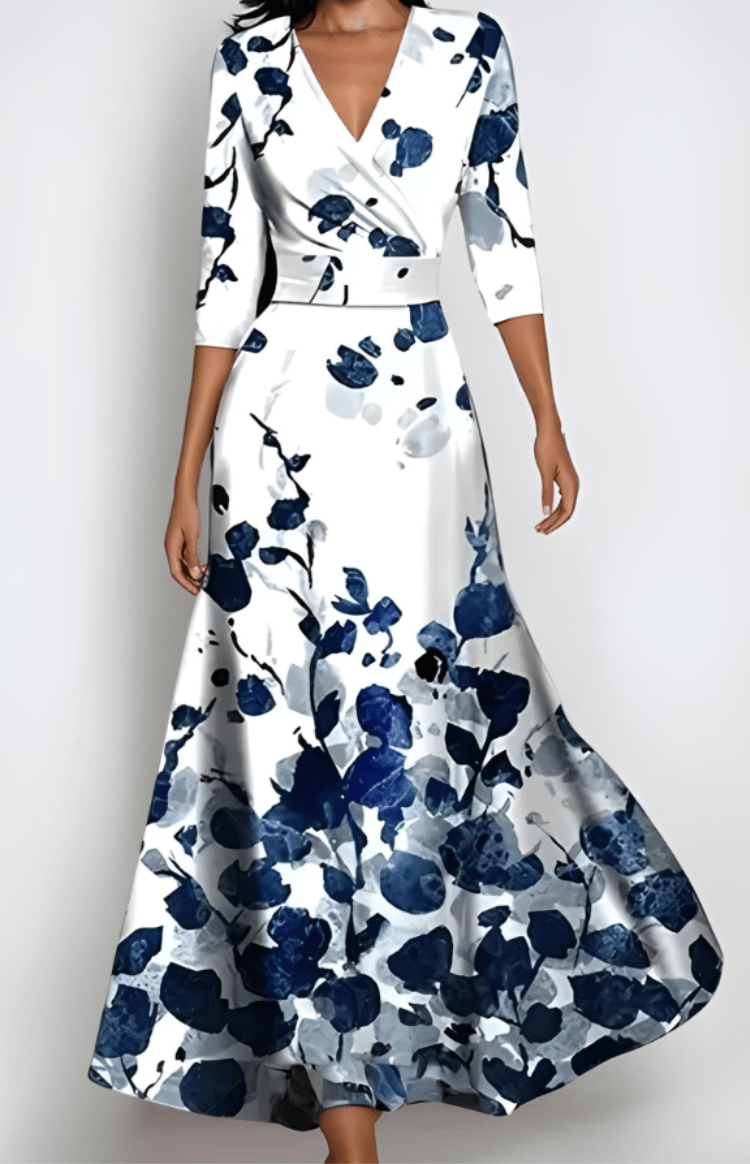 VOGUEFLORA – Elegant Floral Summer Dress for Women Timeless Style and Comfort