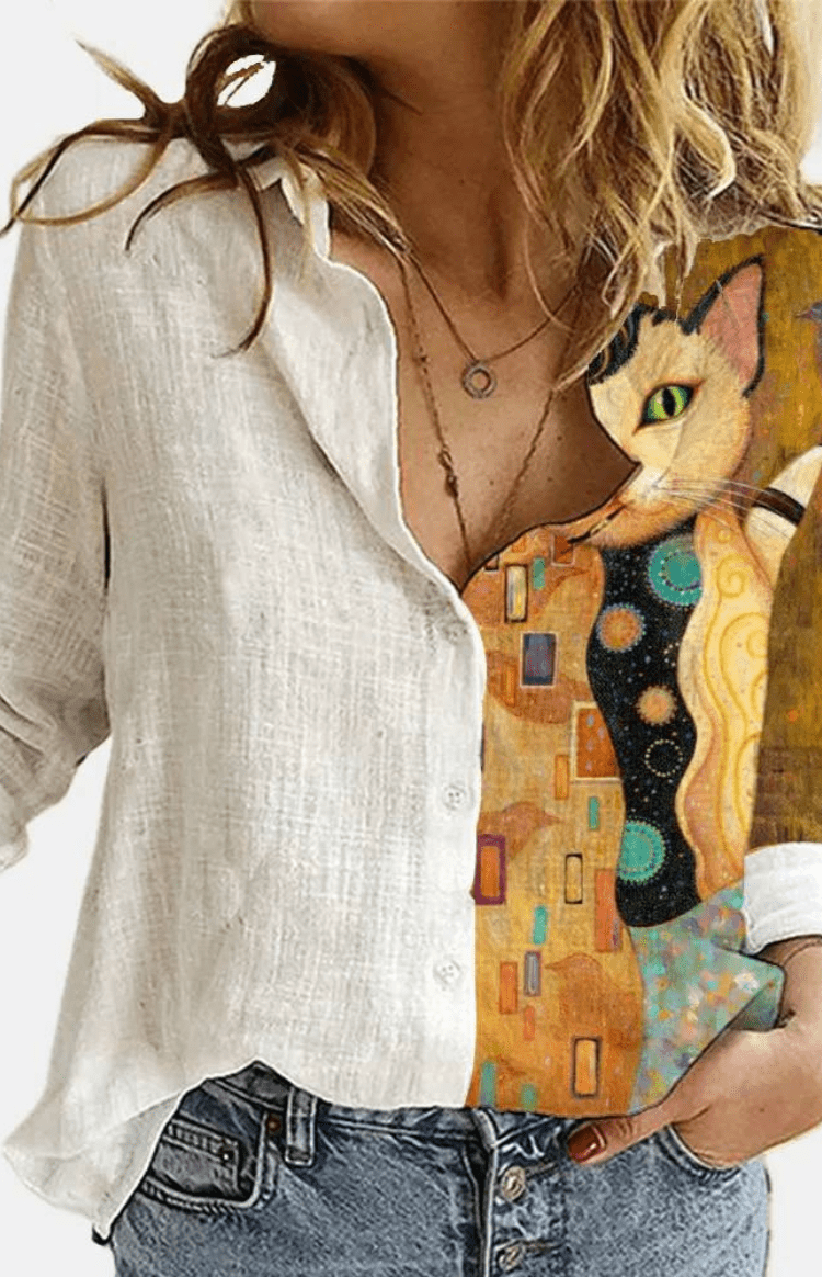 VIRELLE – Relaxed Fit Floral Blouse