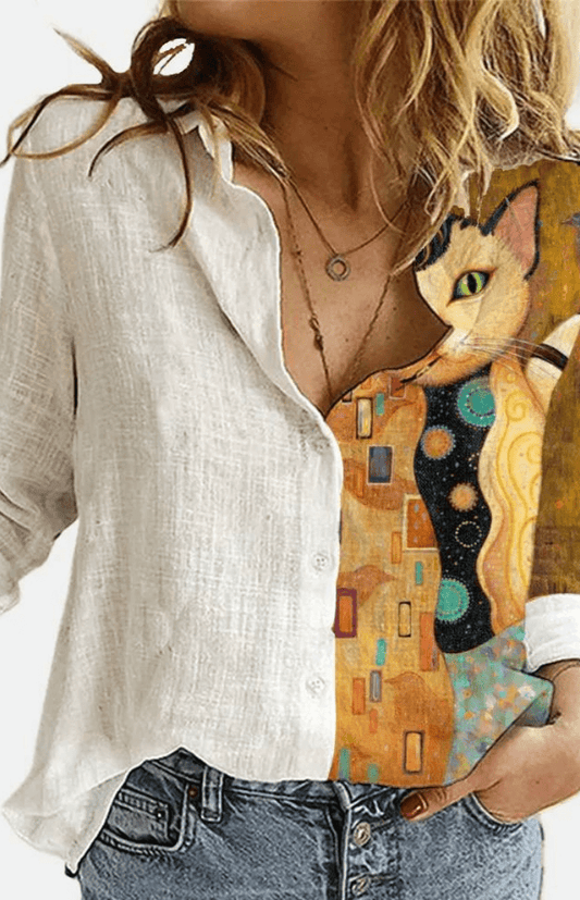 VIRELLE – Relaxed Fit Floral Blouse