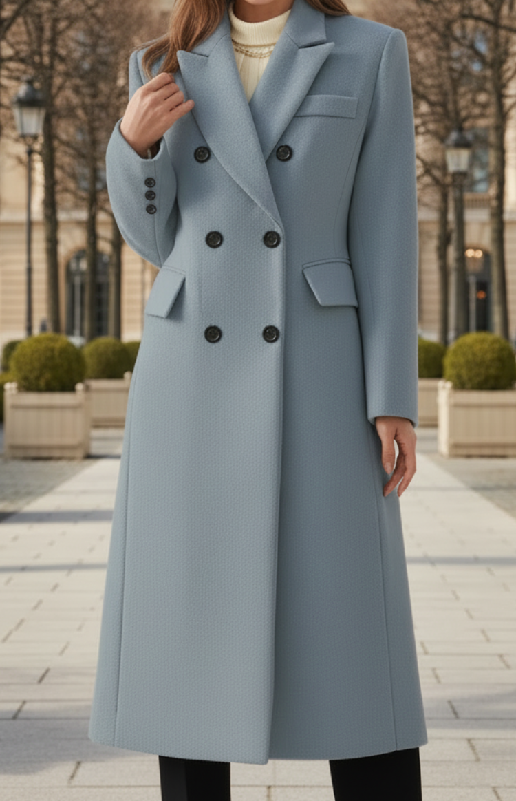 MONTÉRA – Women’s Long Wool Coat for Sophisticated Winter Styling