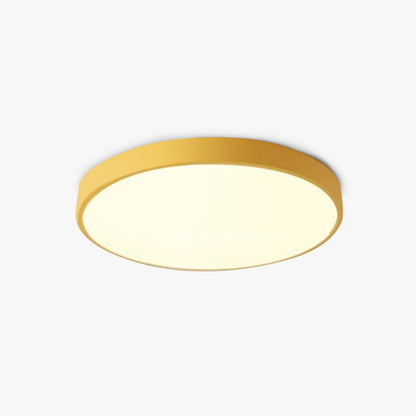 Modern LED Ceiling Light Fixture in Soft Pink and Gray - Energy-Efficient Warm White Illumination 3