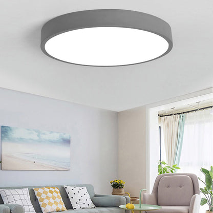 Variant image for Modern LED Ceiling Light Fixture in Soft Pink and Gray - Energy-Efficient Warm White Illumination-25
