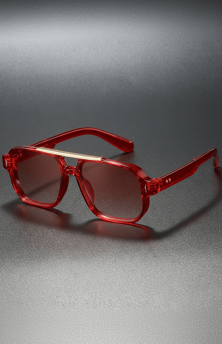 NOIRVA – Retro Square Frame Sunglasses with UV400 Protection