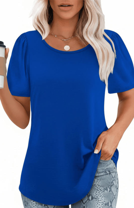 SERENEWEAR – Elegant Summer Basics T-Shirt Soft Airy Fabric Chic Style