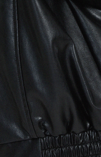 URBANELLE – Stylish Oversized Leather Jacket for Women, Edgy Bomber Design with Zipper Closure