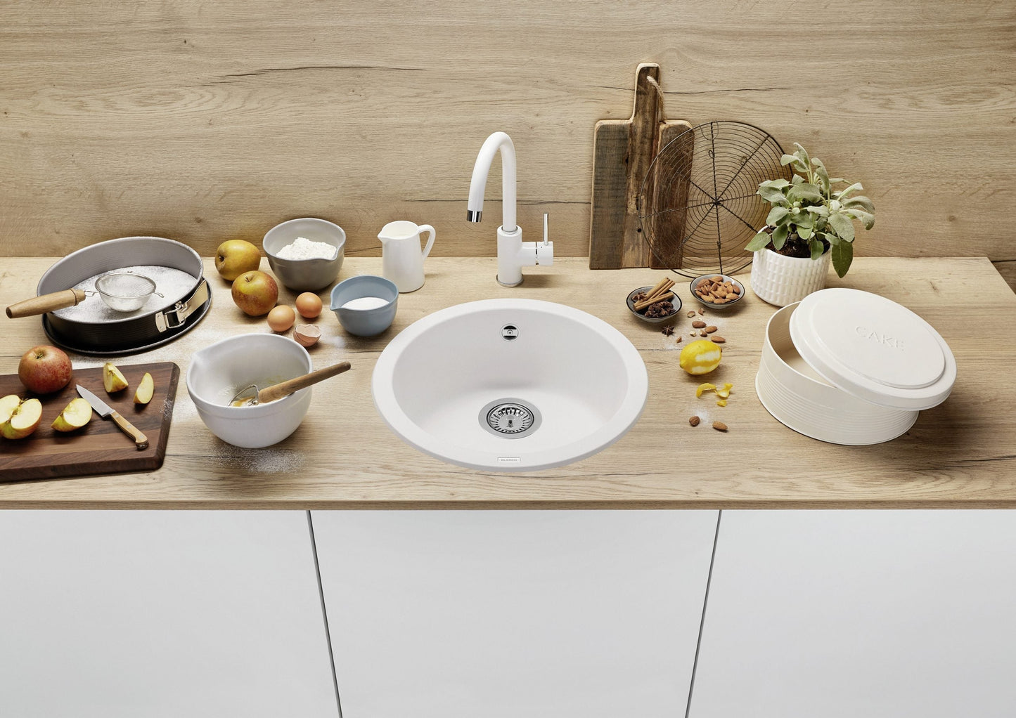BLANCO RONDO Granite Sink Black