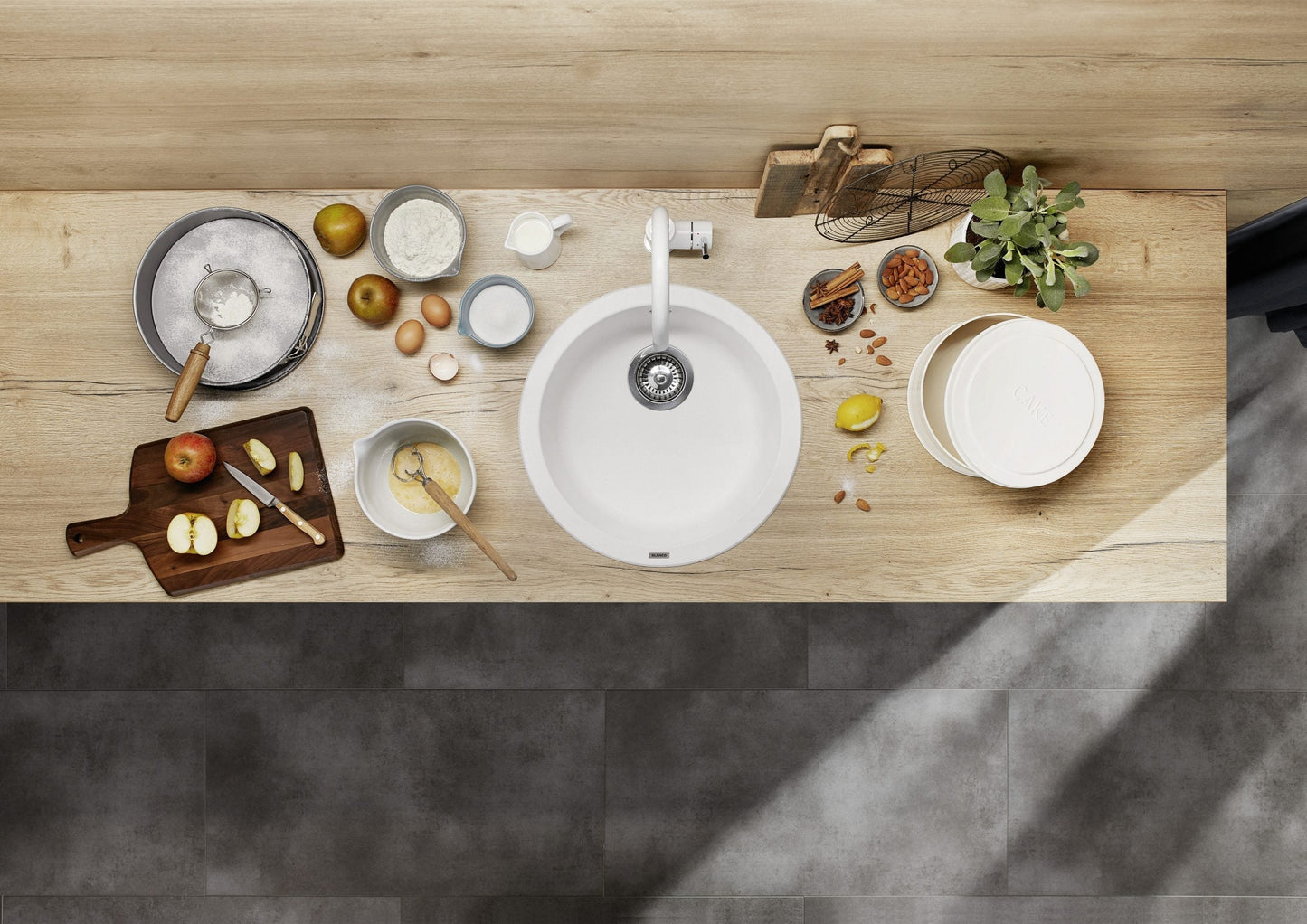 BLANCO RONDO Granite Sink Black