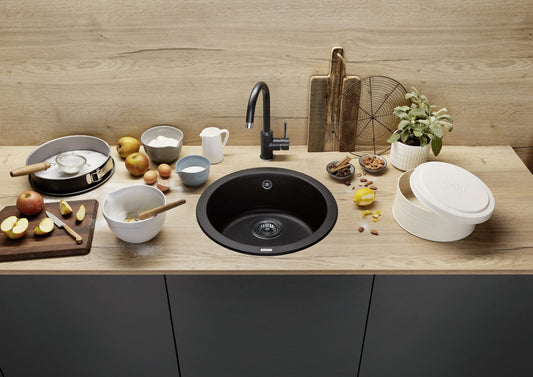 BLANCO RONDO Granite Sink Black