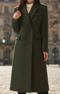 MONTÉRA – Women’s Long Wool Coat for Sophisticated Winter Styling