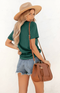 ZORELLA – Dandelion Print Crew Neck T-Shirt in Soft Cotton