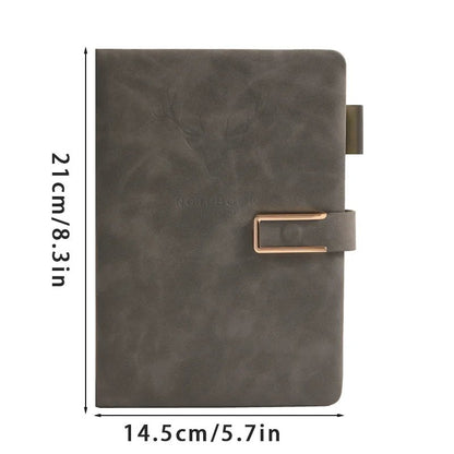 A5 Leather Notebook - 200 Pages with Personalized Cover & Bookmark 5