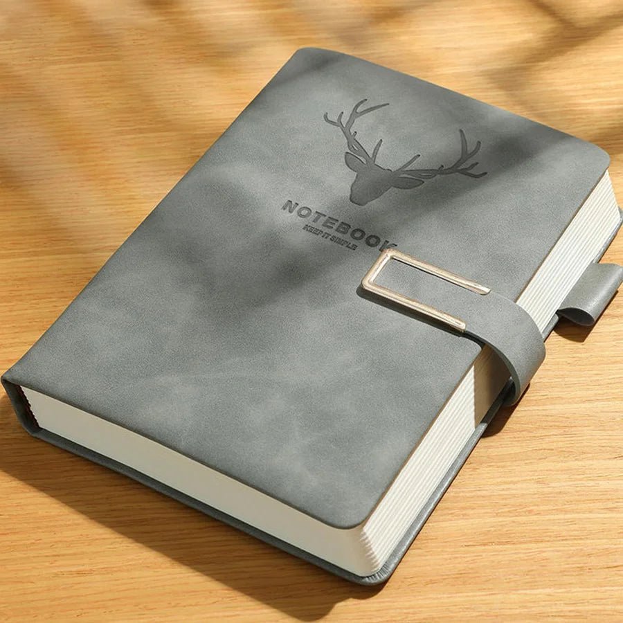 A5 Leather Notebook - 200 Pages with Personalized Cover & Bookmark 6