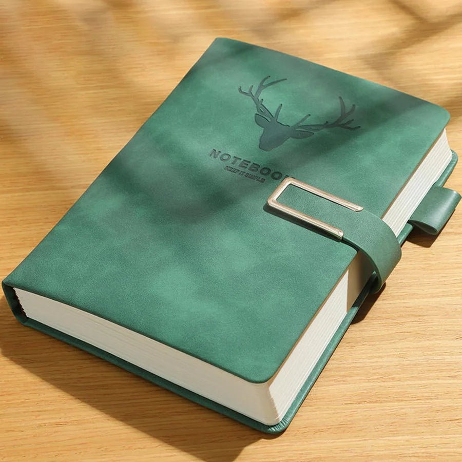 A5 Leather Notebook - 200 Pages with Personalized Cover & Bookmark 7
