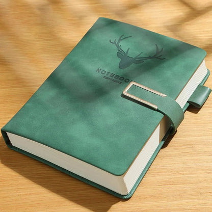 A5 Leather Notebook - 200 Pages with Personalized Cover & Bookmark 7