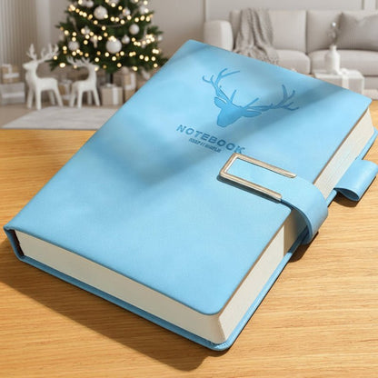 NOTECRAFT – A5 Leather Notebook with 200 Pages, Personalized Cover & Bookmark