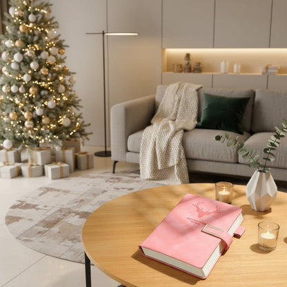 NOTECRAFT – A5 Leather Notebook with 200 Pages, Personalized Cover & Bookmark