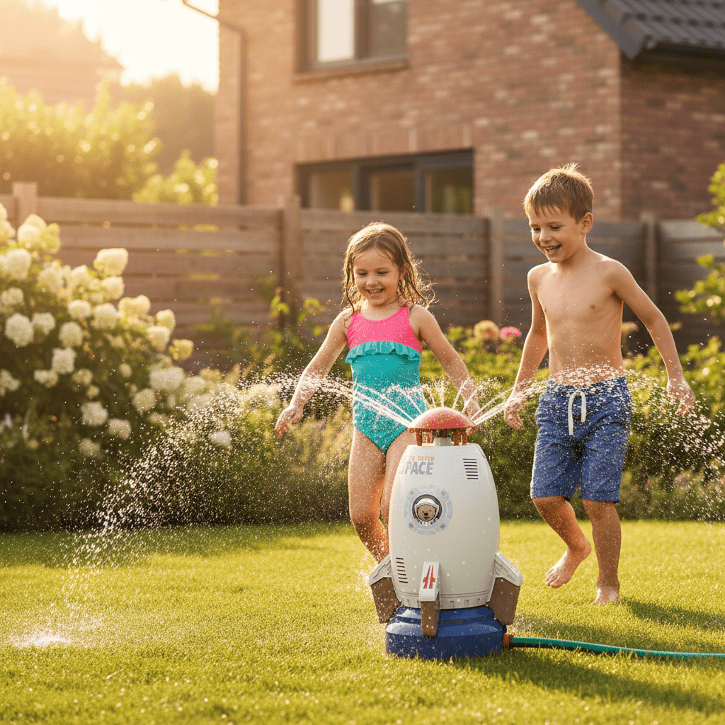 AQUASPIN – 360° Rotating Water Sprinkler Toy for Kids 1