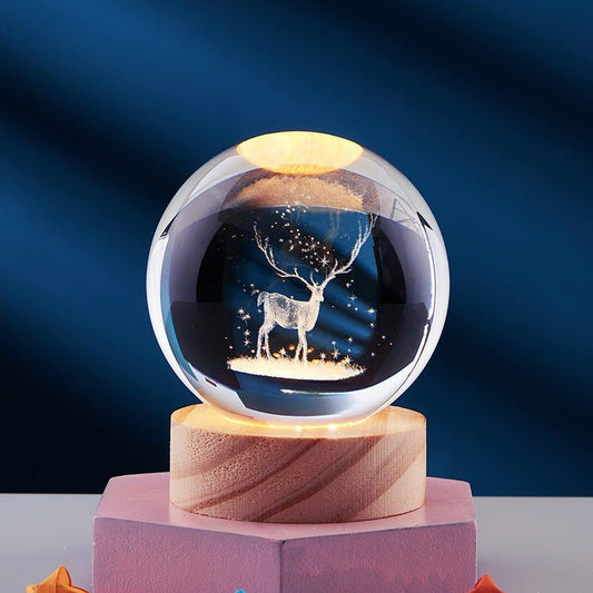 AURASHINE – 3D LED Crystal Lamp for Dreamy Night Ambiance 0