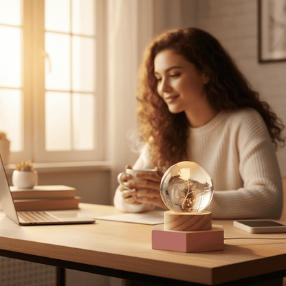 AURASHINE – 3D LED Crystal Lamp for Dreamy Night Ambiance 2