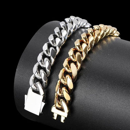 AURELIUS – 18K Gold Plated Cuban Link Bracelet for Men 3