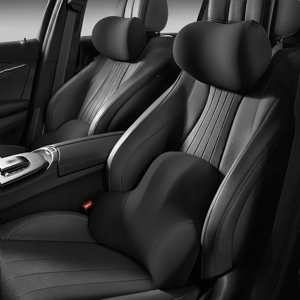AUTOERGON – Memory Foam Car Neck & Lumbar Support for Ergonomic Seating Comfort 2