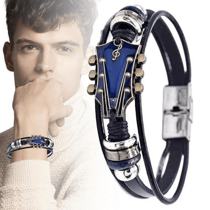 AXECHORD – Guitar Leather Bracelet with Vintage-Inspired Design 7