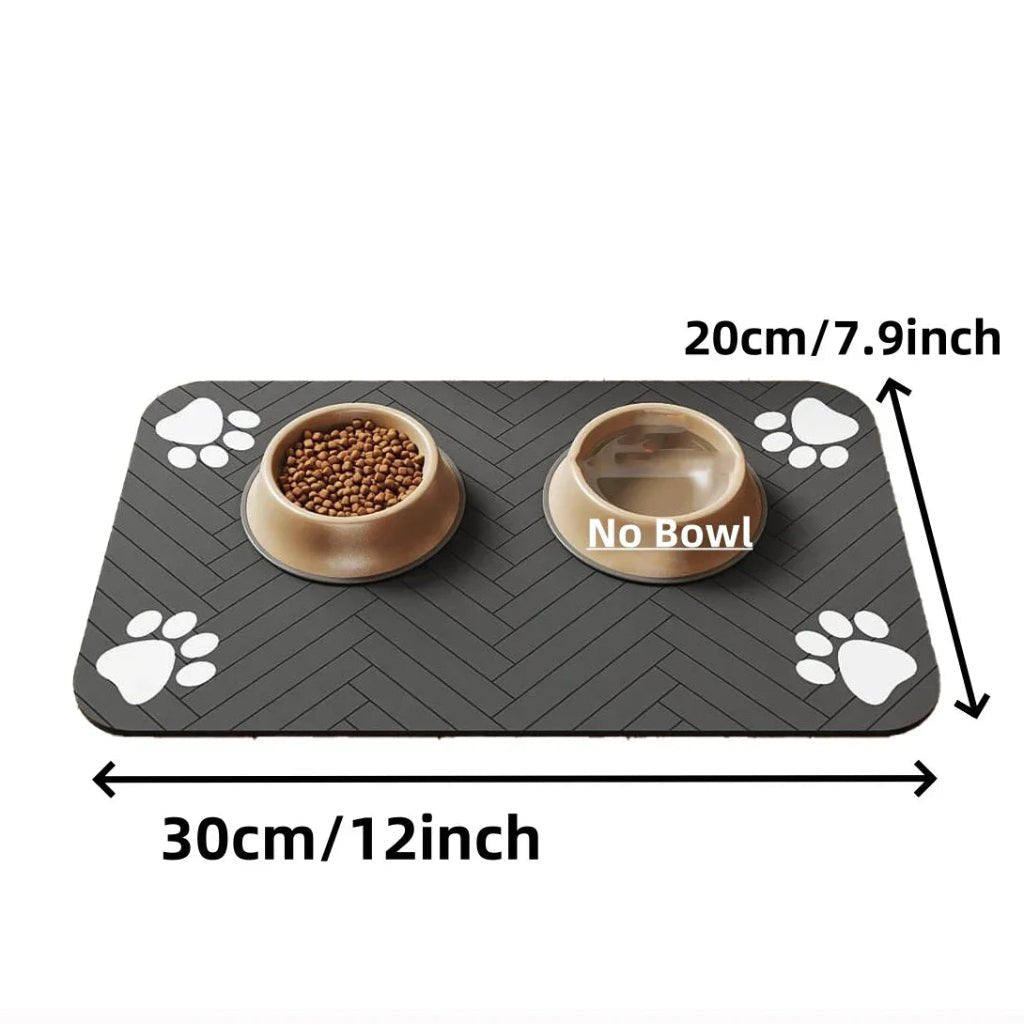 Absorbent Pet Feeding Mat - Waterproof Dog & Cat Placemat with Non-Slip Backing 10