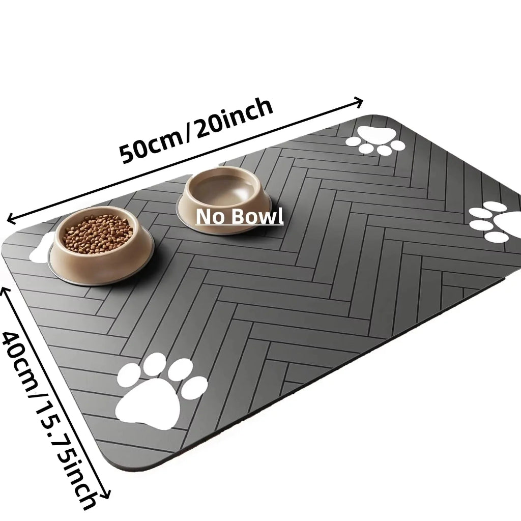 Absorbent Pet Feeding Mat - Waterproof Dog & Cat Placemat with Non-Slip Backing 11