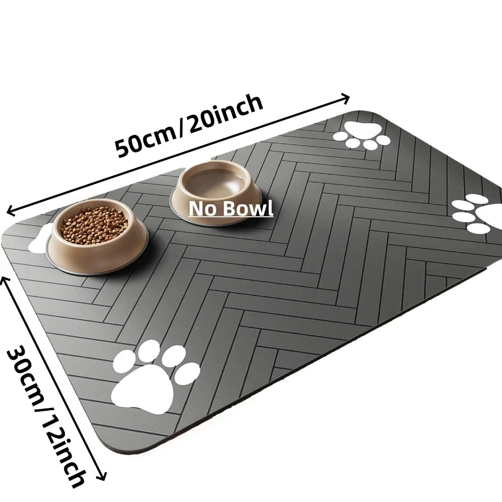 Absorbent Pet Feeding Mat - Waterproof Dog & Cat Placemat with Non-Slip Backing 13