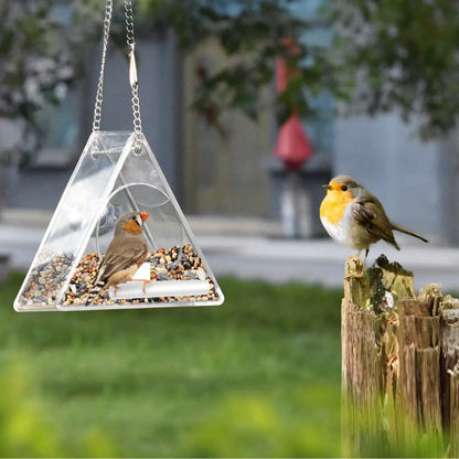Acrylic Outdoor Bird Feeder - Windbreak Ball Design for Multiple Birds 4