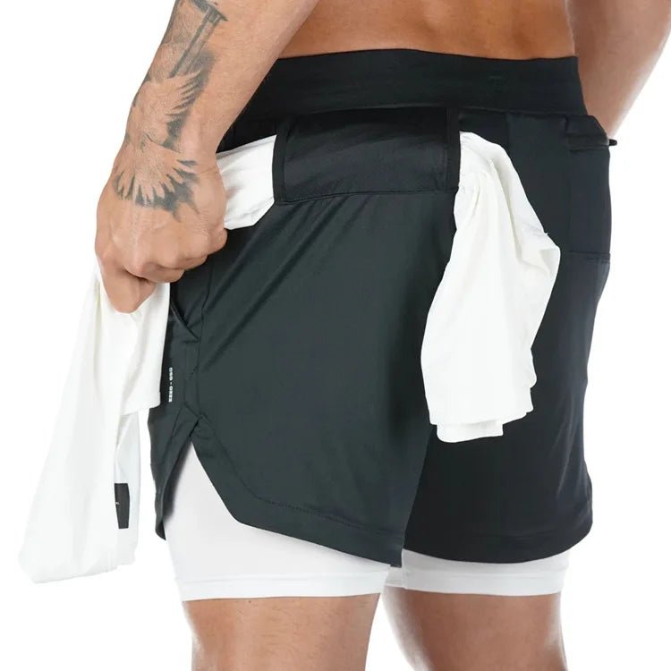 ActiveFit - 2-in-1 Camo Running Shorts for Men - Quick Dry Workout Gear 7