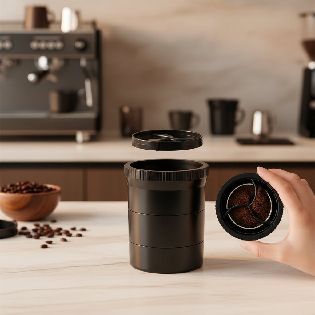 Adaptive Height Coffee Distributor for Moka Pot - Barista Quality ABS Tool 0