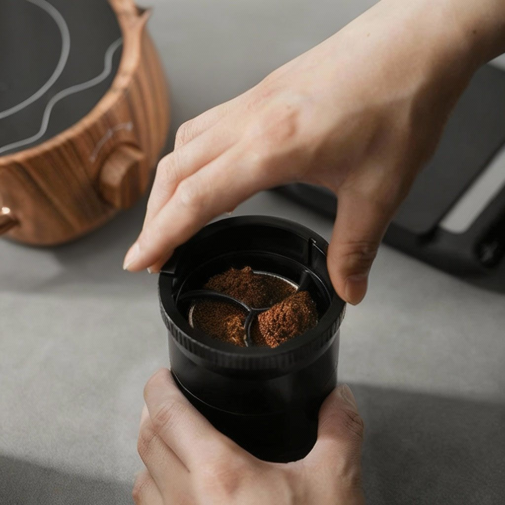 Adaptive Height Coffee Distributor for Moka Pot - Barista Quality ABS Tool 1