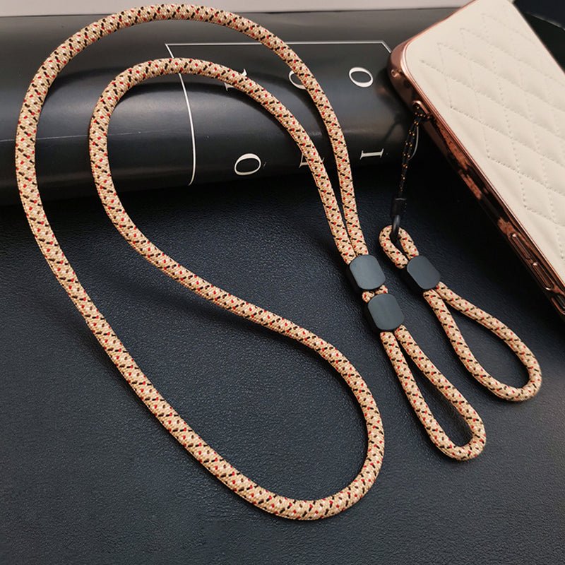 Adjustable 2-in-1 Lanyard for Mobile Phones & Speakers - Anti-Lost Feature, Durable Hand-Woven Design 2