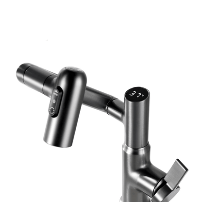 Adjustable 360° Kitchen Faucet with Temperature Display for Modern Homes 2