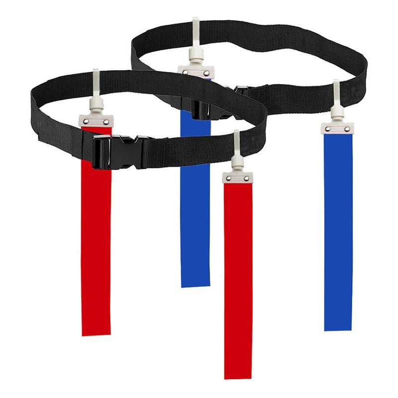 Adjustable Football Training Belt with Colorful Tags for Team Identification 1