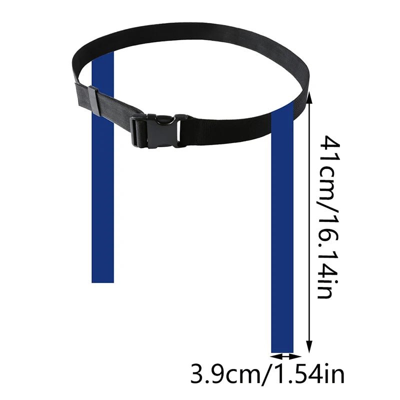 Adjustable Football Training Belt with Colorful Tags for Team Identification 11
