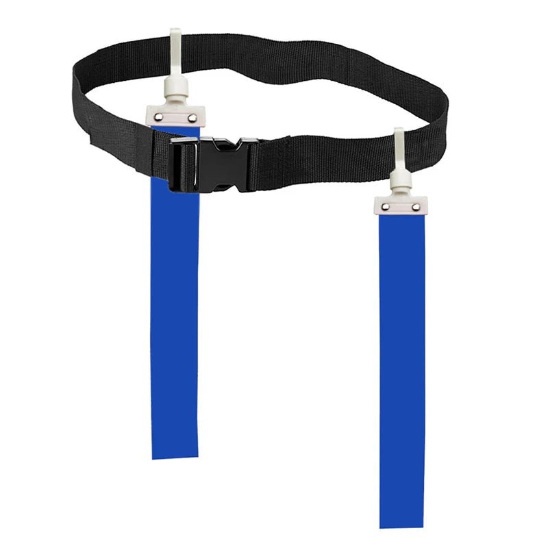 Adjustable Football Training Belt with Colorful Tags for Team Identification 8