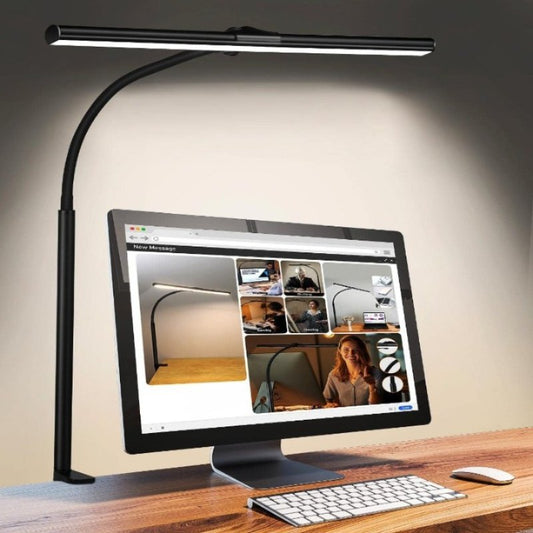 Adjustable LED Desk Lamp - 25 Lighting Modes, Eye-Caring Gooseneck Task Light for Table 0