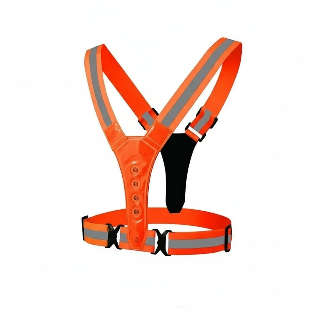 Adjustable LED Reflective Running Vest for Runners - 3 Light Modes for Night Safety 6