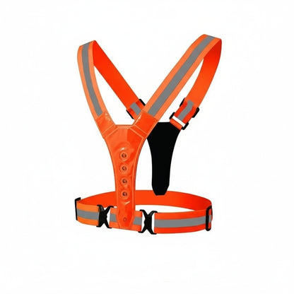 Adjustable LED Reflective Running Vest for Runners - 3 Light Modes for Night Safety 6