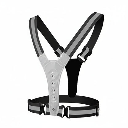 Adjustable LED Reflective Running Vest for Runners - 3 Light Modes for Night Safety 8