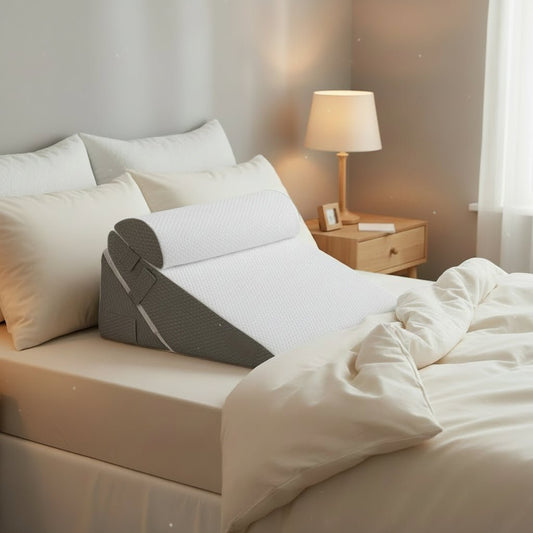 Adjustable Memory Foam Wedge Pillow for Back and Leg Support, Portable Design 6