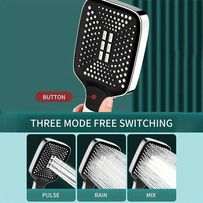 Adjustable Shower Head - High Pressure Handheld with 3 Spray Modes, Durable ABS Plastic 3